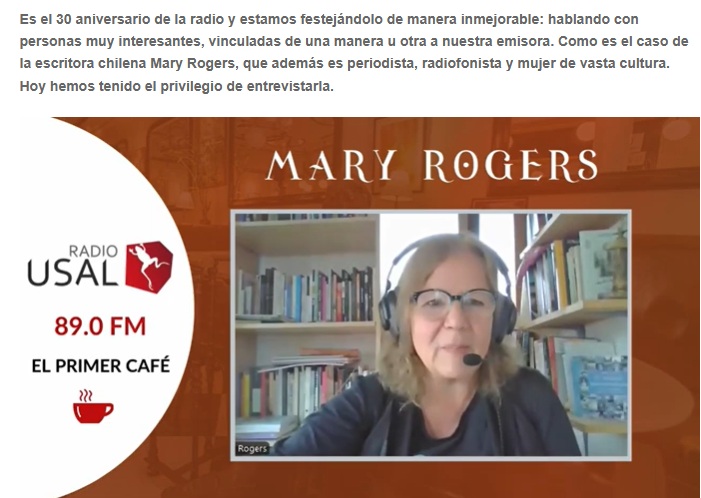 Entrevista a Mary Rogers G en radio USAL de España